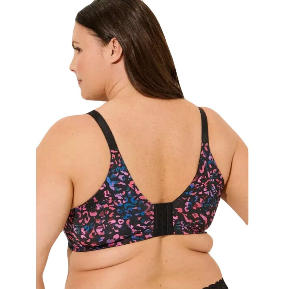 NEW Torrid Womens Bra Size 42C XO Plunge Sculpting Push Up Bra Rainbow Leopard - Picture 2 of 7